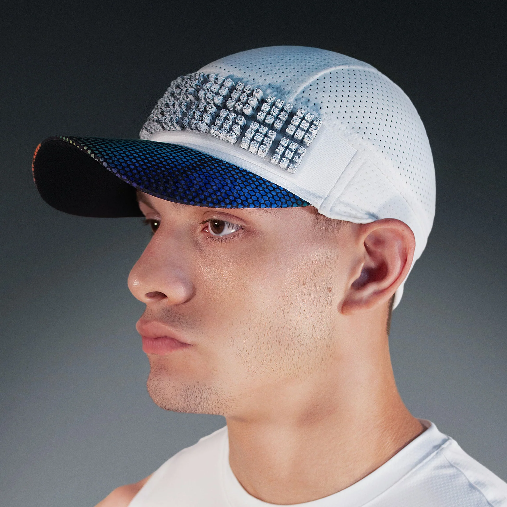 omius-breathe-cooling-cap-white-front-model